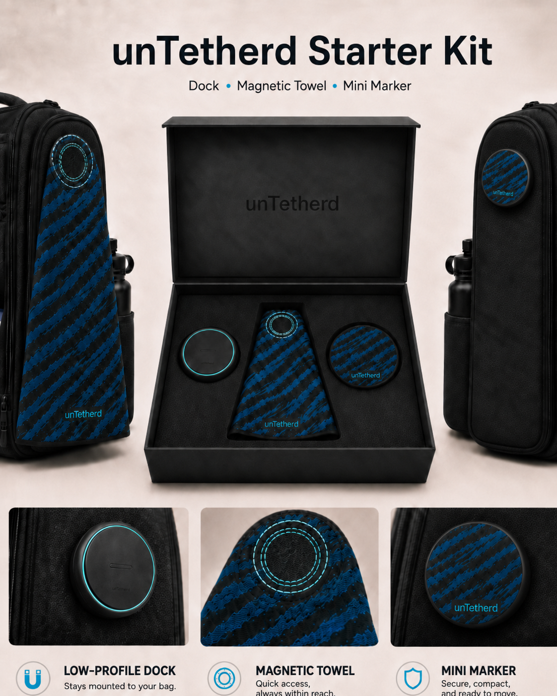The Starter Kit - Dock, Towel & Mini Marker